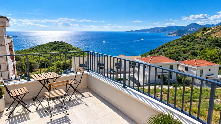 Rooftop terrace with sea view – Villa Lumina